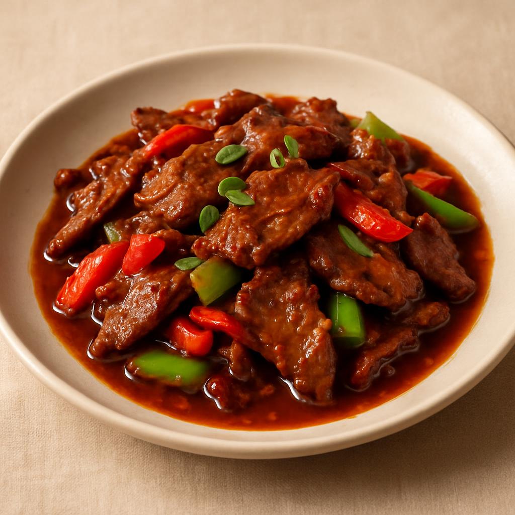 Beef w. Hot & Spicy Sauce whatshot — Chung Wah Restaurant Baltimore