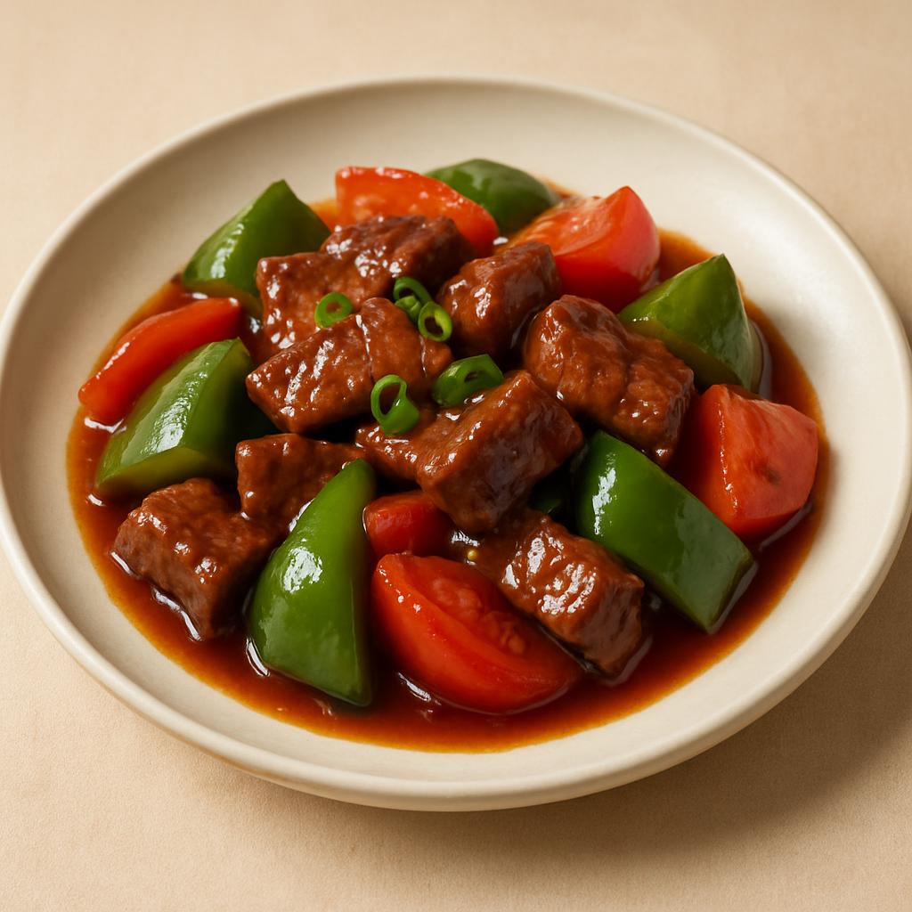 Beef w. Pepper & Tomato — Chung Wah Restaurant Baltimore