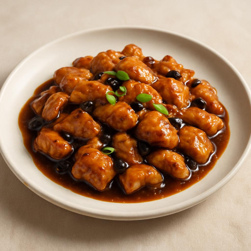 Chicken w. Black Bean Sauce — Chung Wah Restaurant Baltimore