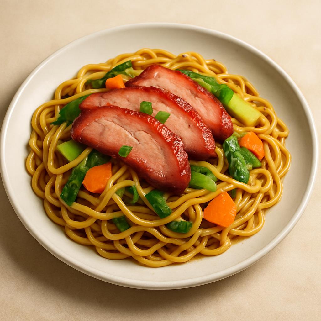 Chinese Roast Pork Chow Mein — Chung Wah Restaurant Baltimore