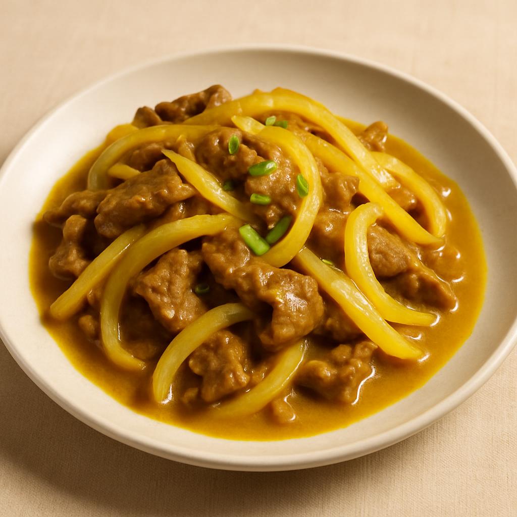Curry Beef w. Onions whatshot — Chung Wah Restaurant Baltimore