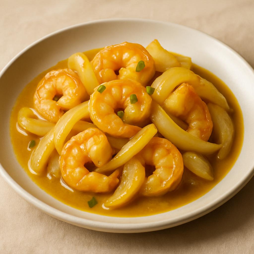 Curry Shrimp w. Onion whatshot — Chung Wah Restaurant Baltimore