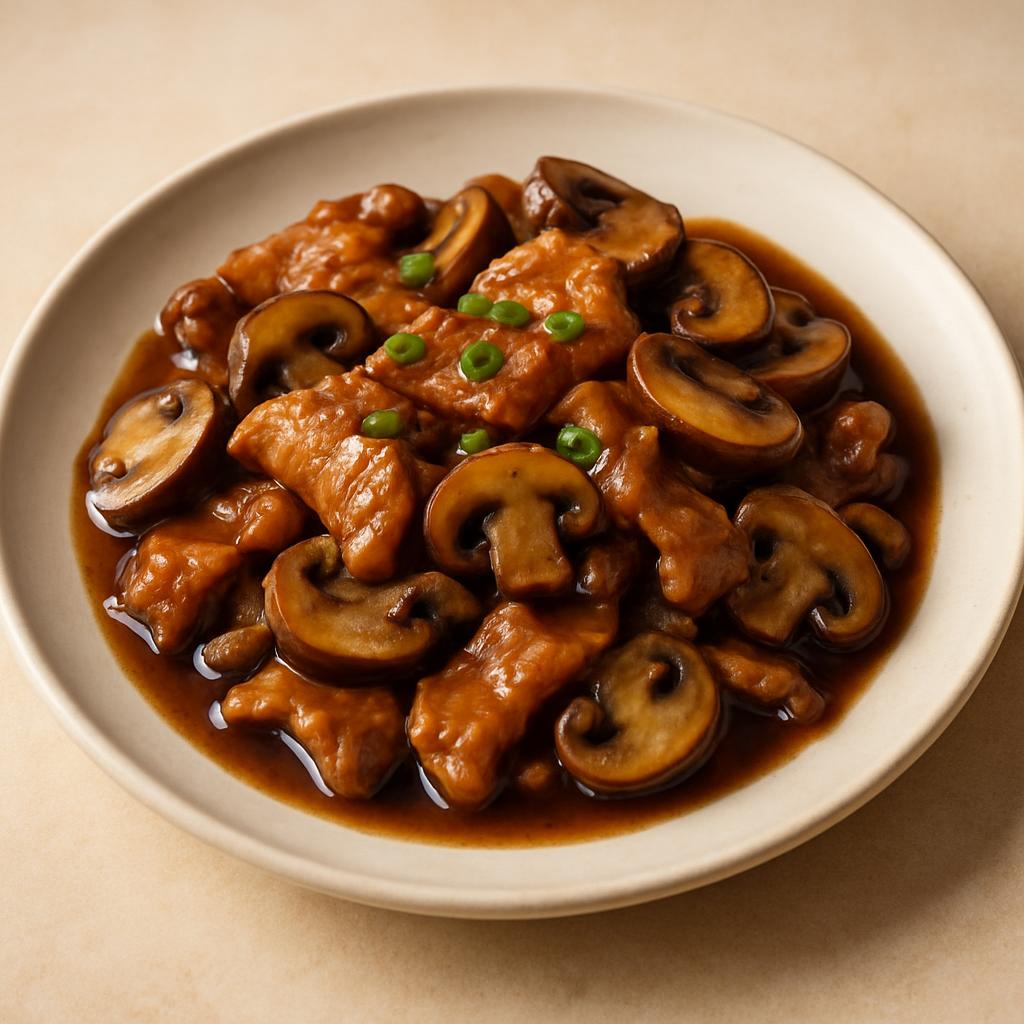 Pork w. Mushroom — Chung Wah Restaurant Baltimore