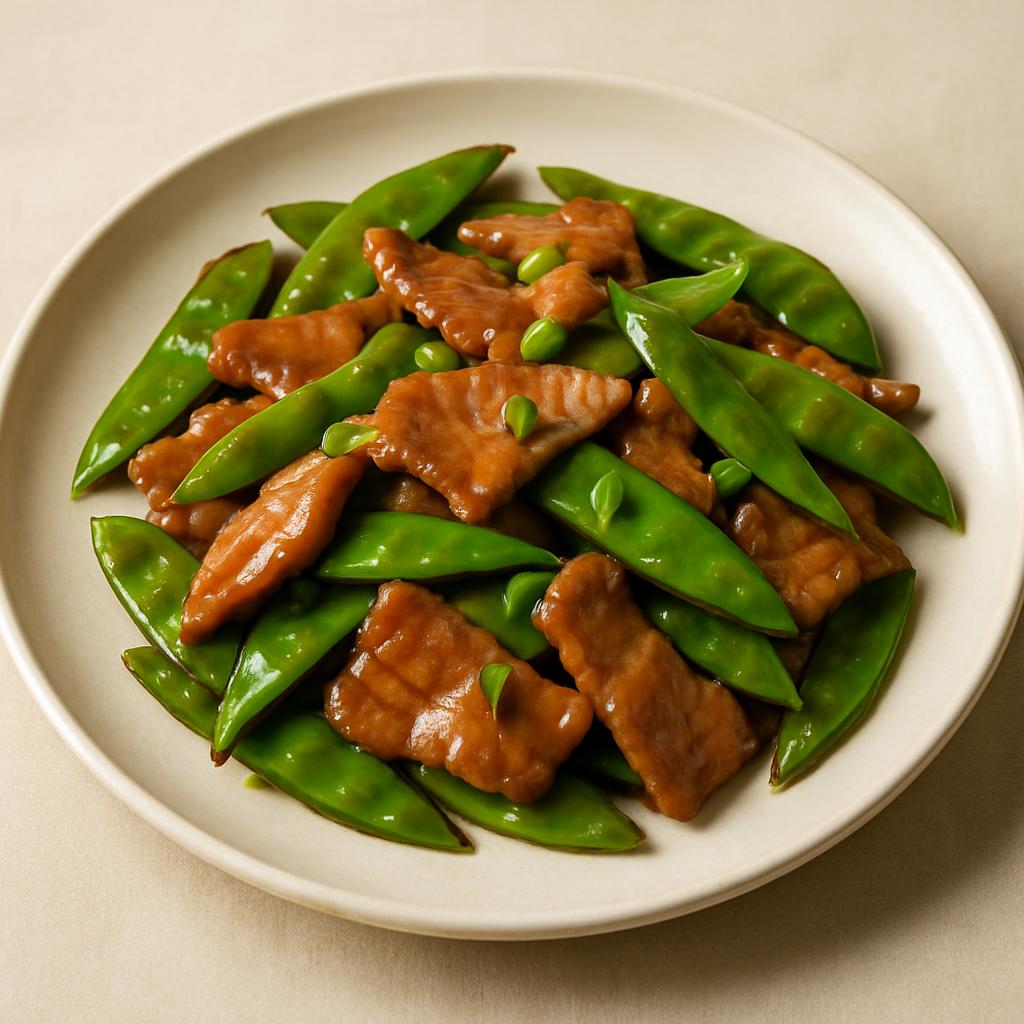 Pork w. Snow Peas — Chung Wah Restaurant Baltimore