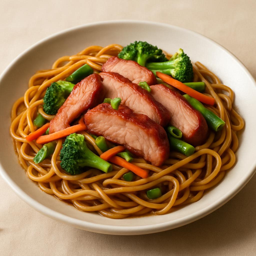 Roast Pork Lo Mein — Chung Wah Restaurant Baltimore