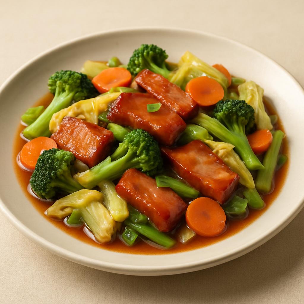 Roast Pork w. Chinese Vegetables — Chung Wah Restaurant Baltimore