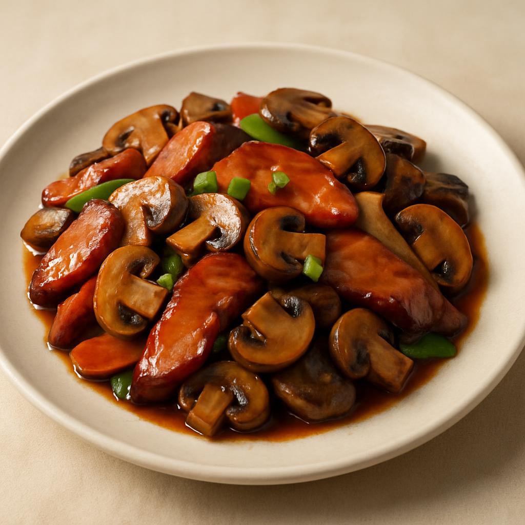 Roast Pork w. Mushrooms — Chung Wah Restaurant Baltimore
