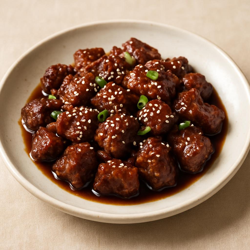 Sesame Beef Chunks of beef in chef's special brown sauce w. sesame seeds on top. — Chung Wah Restaurant Baltimore
