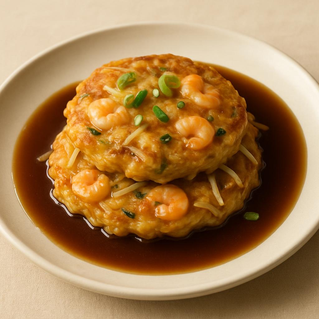Shrimp Egg Foo Young — Chung Wah Restaurant Baltimore
