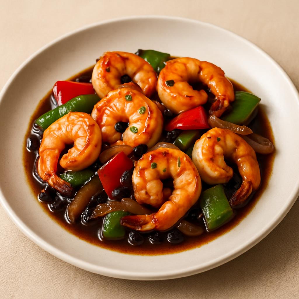 Shrimp w. Black Bean Sauce — Chung Wah Restaurant Baltimore