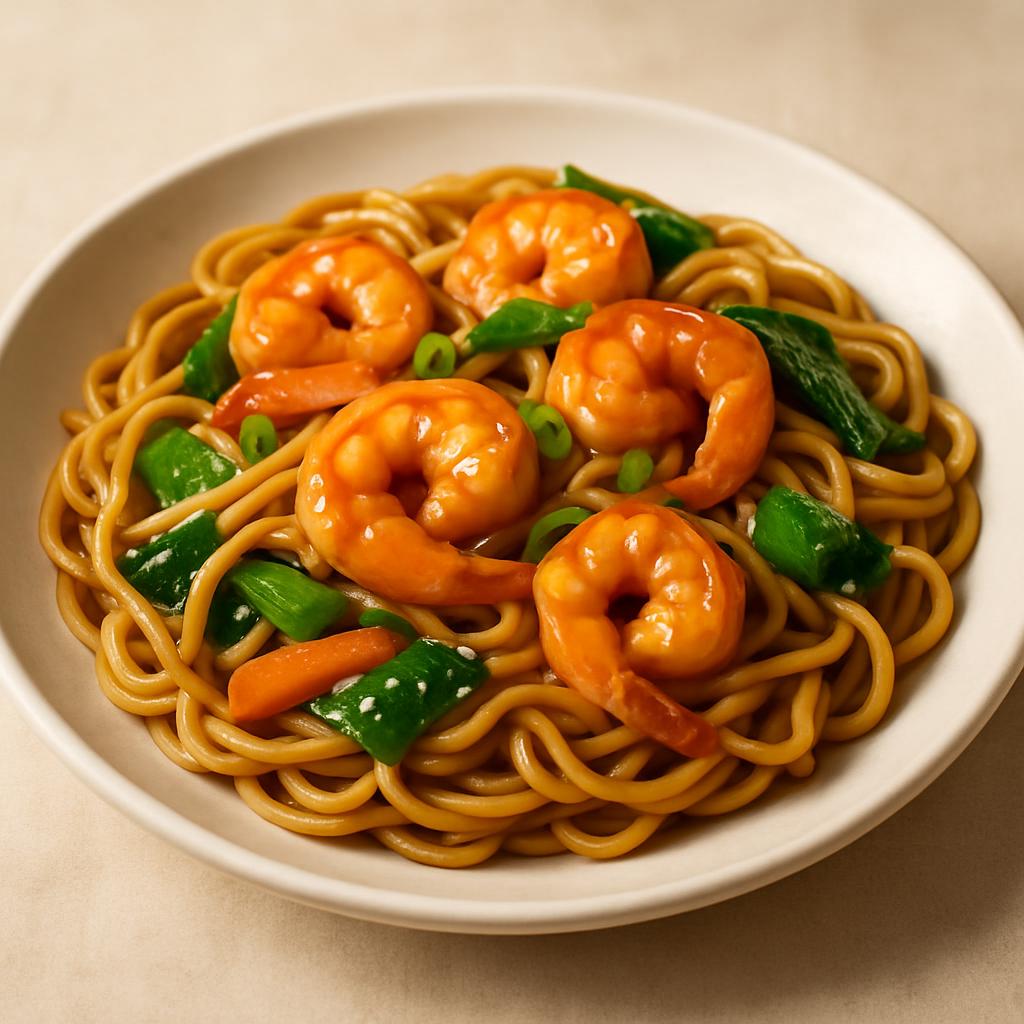 Shrimp Yat Gat Mein — Chung Wah Restaurant Baltimore