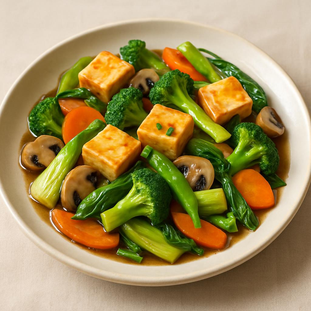 Tofu w. Chinese Vegetables — Chung Wah Restaurant Baltimore