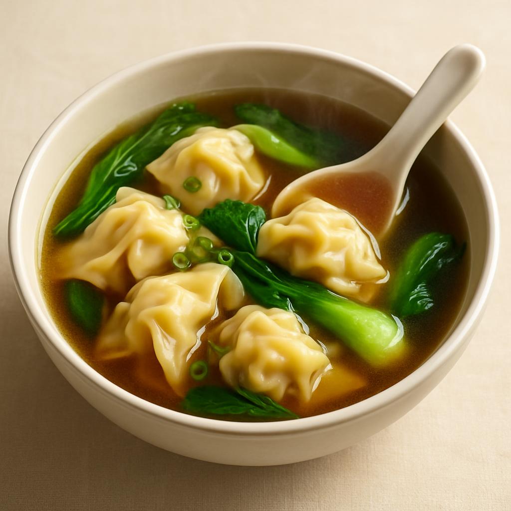 Wonton w. Pork & Vegetable — Chung Wah Restaurant Baltimore