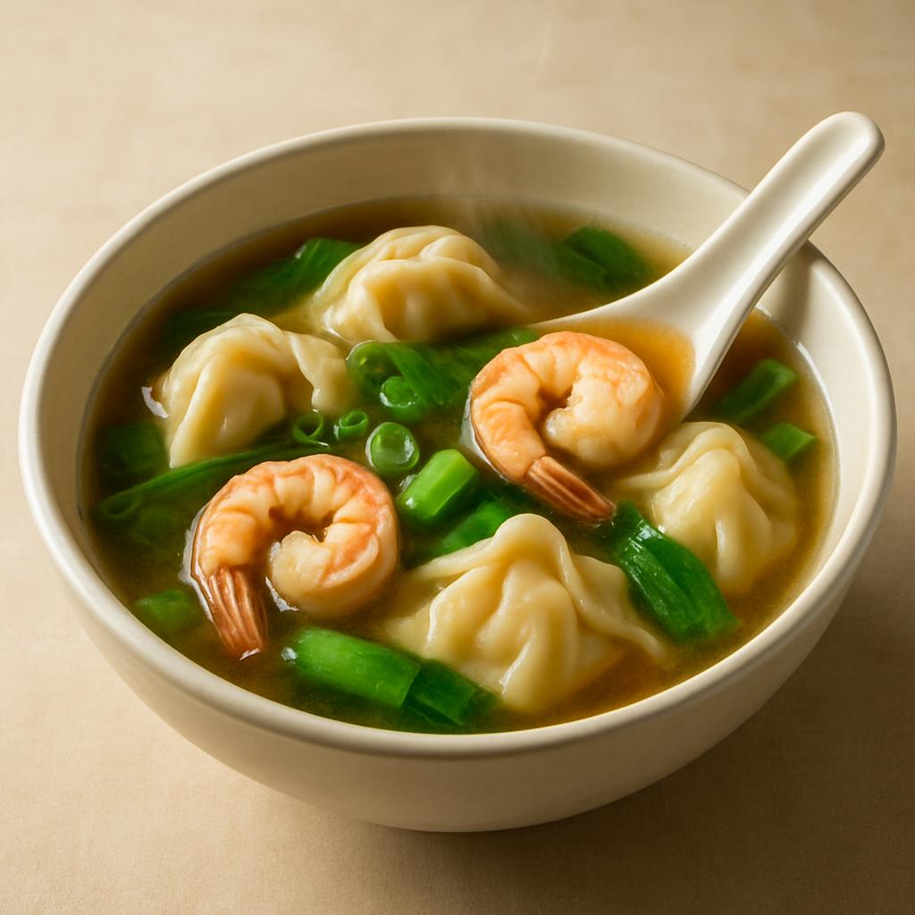 Wonton w. Shrimp & Vegetable — Chung Wah Restaurant Baltimore